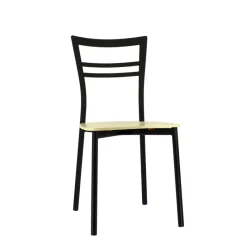 Go Connubia® Chaise contemporaine en métal et assise multiplis bois* Chaise De Cuisine|Chaise De Salle à Manger