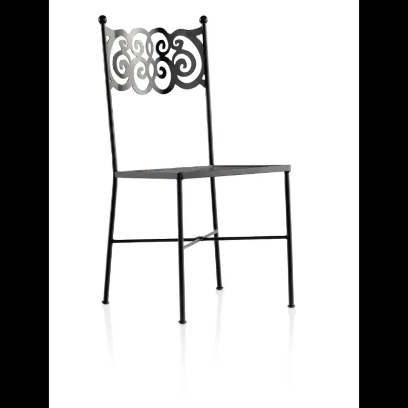 Jayso Granada Chaise style provençal en métal* Chaise De Cuisine|Chaise De Salle à Manger