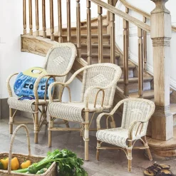 Kok Grand père MarcelFauteuil en rotin vintage* Chaise De Cuisine|Fauteuil De Salon