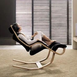 Varier Gravity ® Fauteuil de relaxation en tissu et bois* Chaise De Bureau|Fauteuil De Bureau