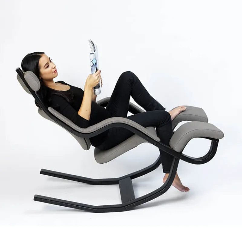 Varier Gravity ® Fauteuil de relaxation en tissu et bois* Chaise De Bureau|Fauteuil De Bureau