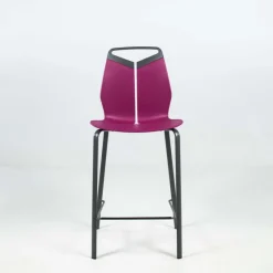 Dexo Gripp Tabouret snack design coque polypropylène pieds en métal* Tabouret Snack (assise +/- 65 Cm)|Tabouret De Bar (assise +/- 80 Cm)