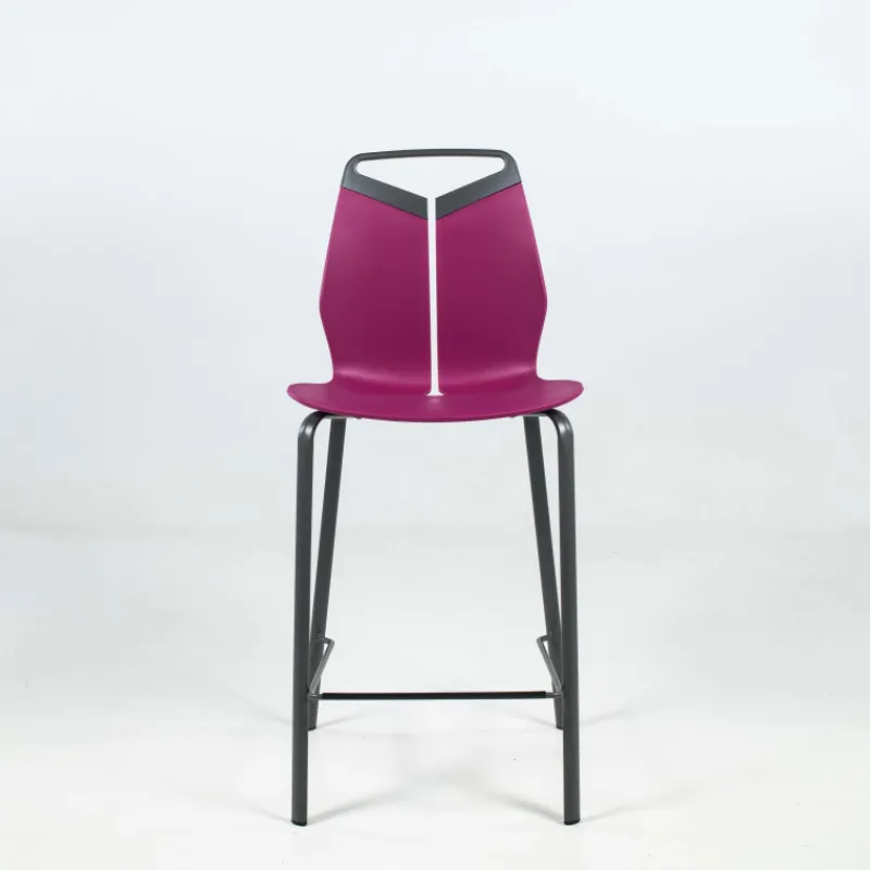 Dexo Gripp Tabouret snack design coque polypropylène pieds en métal* Tabouret Snack (assise +/- 65 Cm)|Tabouret De Bar (assise +/- 80 Cm)