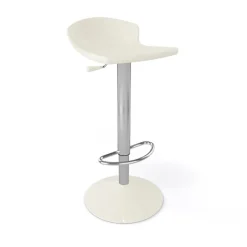 Guliver Tabouret italien réglable en hauteur et pivotant en technopolymère et métal chromé* Tabouret Snack (assise +/- 65 Cm)|Tabouret De Bar (assise +/- 80 Cm)