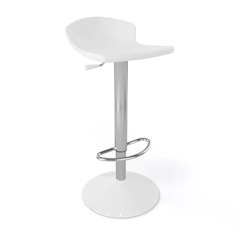 Guliver Tabouret italien réglable en hauteur et pivotant en technopolymère et métal chromé* Tabouret Snack (assise +/- 65 Cm)|Tabouret De Bar (assise +/- 80 Cm)