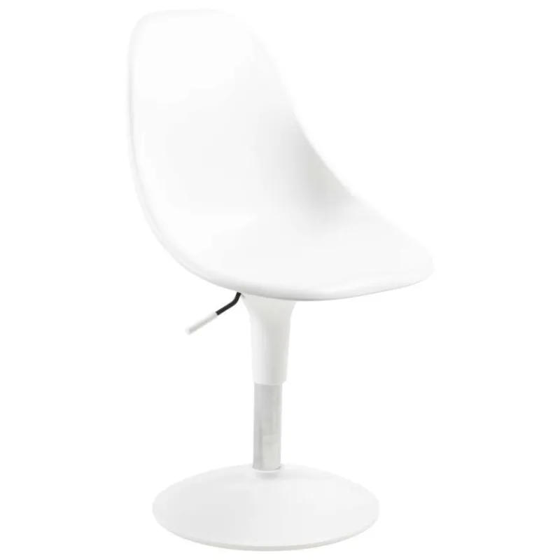 Harmony Chaise réglable en hauteur et pivotante design en technopolymère blanc* Chaise De Cuisine|Chaise De Salle à Manger