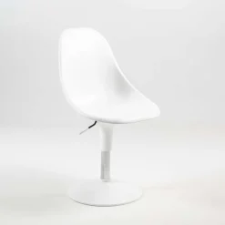 Harmony Chaise réglable en hauteur et pivotante design en technopolymère blanc* Chaise De Cuisine|Chaise De Salle à Manger