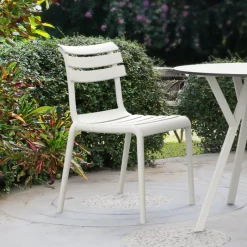 Helen Chaise de jardin moderne empilable en polypropylène* Chaise De Jardin