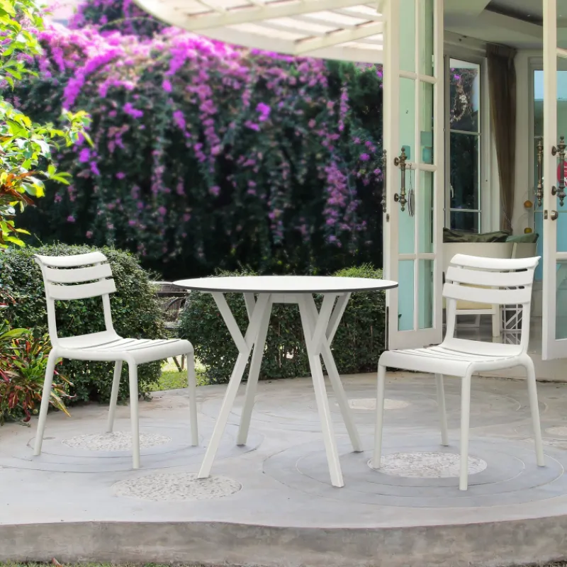 Helen Chaise de jardin moderne empilable en polypropylène* Chaise De Jardin