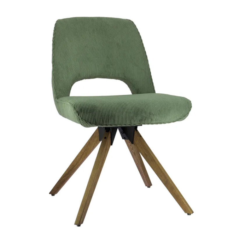 Hortense Chaise cocooning en tissu avec pieds en bois massif* Chaise De Salle à Manger|Chaise Salon