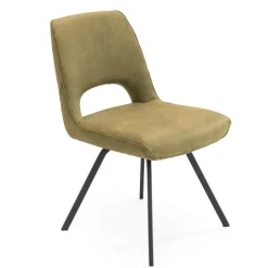 Hortense Chaise confortable en tissu avec pieds en métal* Chaise De Salle à Manger|Chaise De Bureau