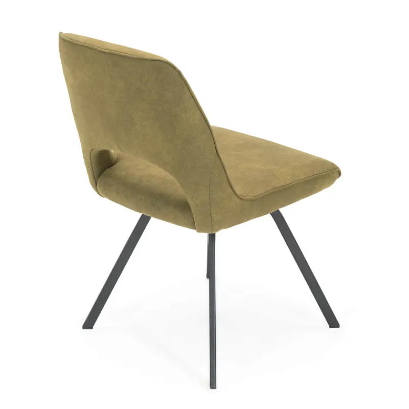 Hortense Chaise confortable en tissu avec pieds en métal* Chaise De Salle à Manger|Chaise De Bureau
