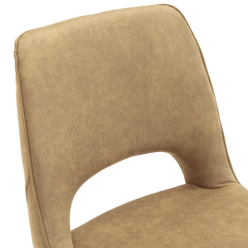 Hortense Chaise pivotante en tissu avec pieds en bois* Chaise De Salle à Manger|Chaise De Bureau
