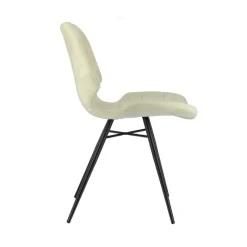 IbérisChaise design vintage rembourrée en velours* Chaise De Salle à Manger|Chaise Salon