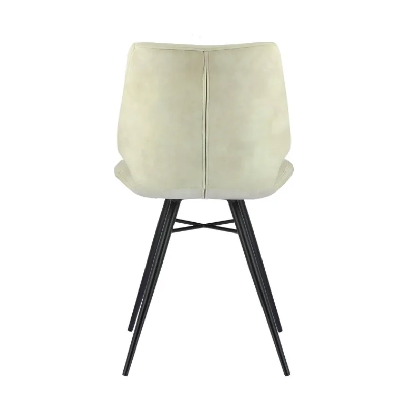 IbérisChaise design vintage rembourrée en velours* Chaise De Salle à Manger|Chaise Salon