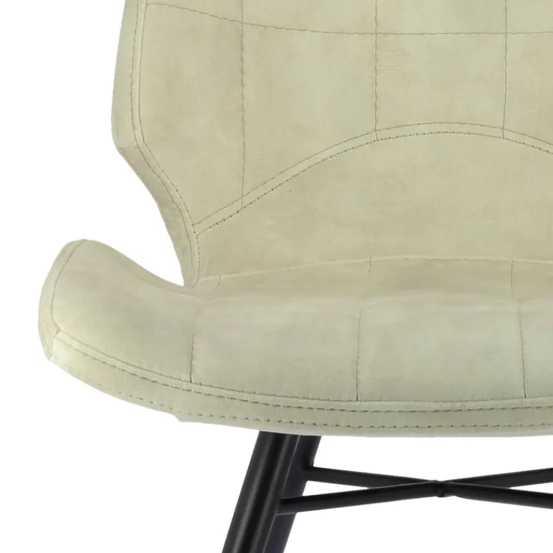 IbérisChaise design vintage rembourrée en velours* Chaise De Salle à Manger|Chaise Salon