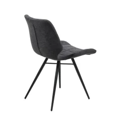 IbérisChaise design vintage rembourrée en tissu* Chaise De Salle à Manger|Chaise Salon