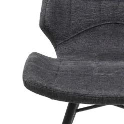 IbérisChaise design vintage rembourrée en tissu* Chaise De Salle à Manger|Chaise Salon