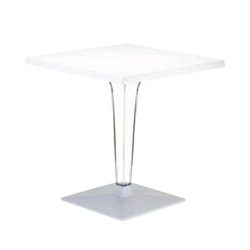 Ice Table carrée en polycarbonate et stratifié* Table De Cuisine|Table Pour Petit Espace