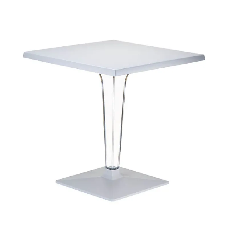 Ice Table carrée en polycarbonate et stratifié* Table De Cuisine|Table Pour Petit Espace