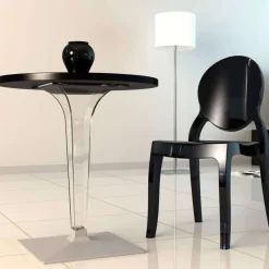 Ice Table design ronde en polycarbonate et stratifié* Table De Cuisine|Table Pour Petit Espace