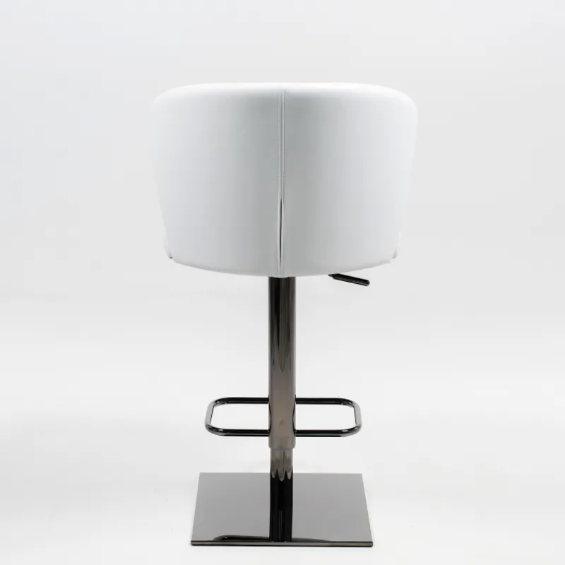 Peressini Ines Tabouret réglable et pivotant en synthétique et métal chromé* Tabouret De Bar (assise +/- 80 Cm)|Tabouret Snack (assise +/- 65 Cm)