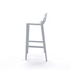 Isidoro Tabouret de bar d'extérieur moderne empilable avec dossier ronds ajourés* Tabouret De Bar (assise +/- 80 Cm)