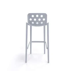 Isidoro Tabouret de bar moderne empilable avec dossier ronds ajourés* Tabouret De Bar (assise +/- 80 Cm)