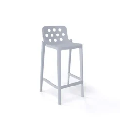 Isidoro Tabouret snack moderne empilable avec dossier ronds ajourés* Tabouret Snack (assise +/- 65 Cm)|Tabouret De Bar (assise +/- 80 Cm)