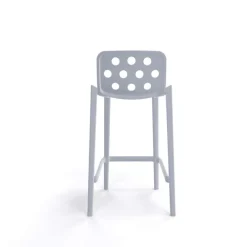 Isidoro Tabouret snack moderne empilable avec dossier ronds ajourés* Tabouret Snack (assise +/- 65 Cm)|Tabouret De Bar (assise +/- 80 Cm)
