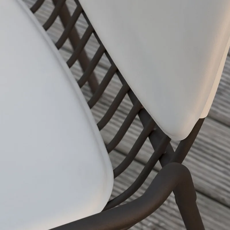 Altacom Jasmine Fauteuil de jardin design empilable en métal* Chaise De Jardin|Fauteuil De Jardin