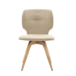 Mobitec Jeanne ® Chaise tendance en tissu avec pieds bois* Chaise De Salle à Manger|Chaise Salon