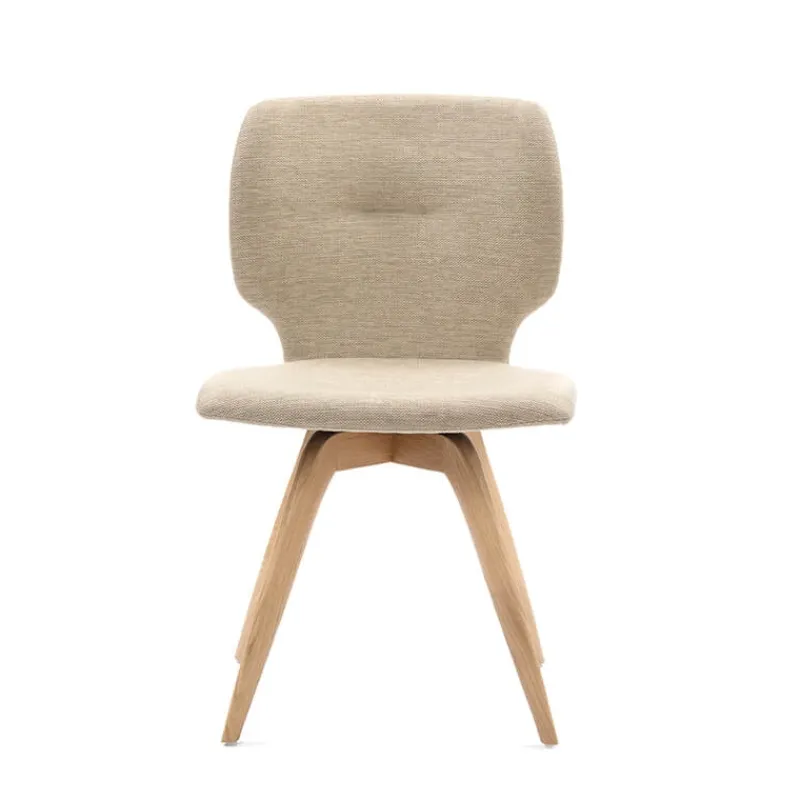 Mobitec Jeanne ® Chaise tendance en tissu avec pieds bois* Chaise De Salle à Manger|Chaise Salon