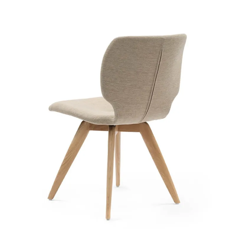 Mobitec Jeanne ® Chaise tendance en tissu avec pieds bois* Chaise De Salle à Manger|Chaise Salon