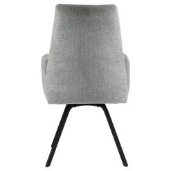 Jules Fauteuilconfortable en tissu avec dossier inclinable et pieds en métal* Chaise De Salle à Manger|Chaise De Bureau