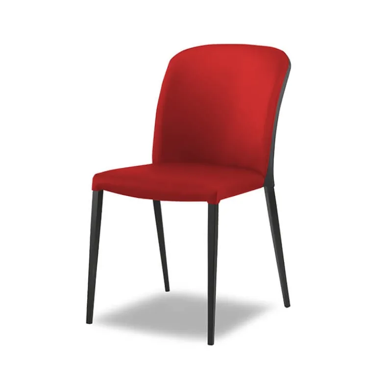 Europea Julie Chaise en tissu bicolore avec pieds métal* Chaise De Salle à Manger|Chaise Salon