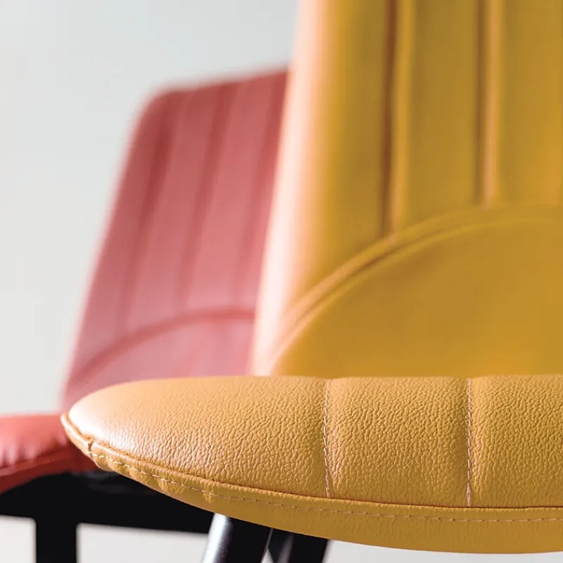 Europea Kansas Chaise italienne moderne avec pieds en métal* Chaise De Cuisine|Chaise De Salle à Manger