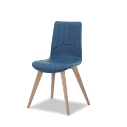 Europea Kansas Chaise moderne avec pieds en bois fabrication italienne* Chaise De Cuisine|Chaise De Salle à Manger