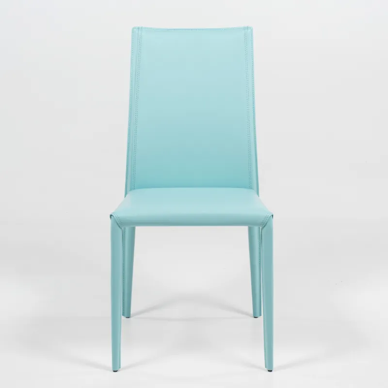 Airnova Kesha Chaise contemporaine en croûte de cuir* Chaise De Salle à Manger