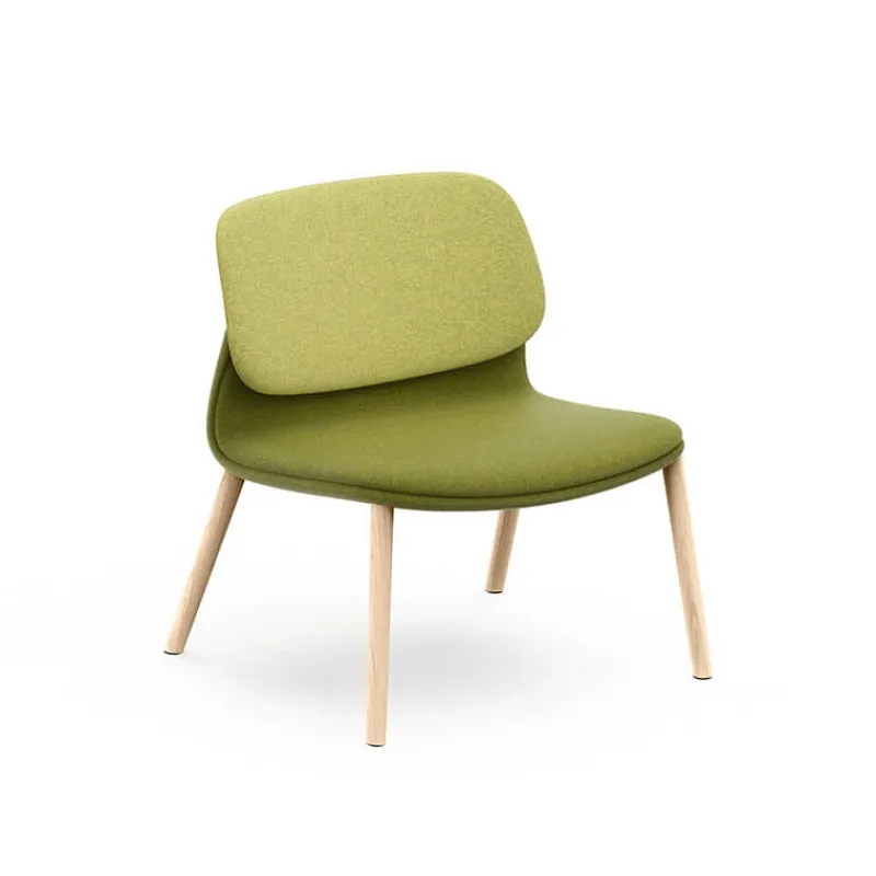 Sokoa Klik Chauffeuse confortable en tissu pieds bois made in France* Fauteuil De Salon