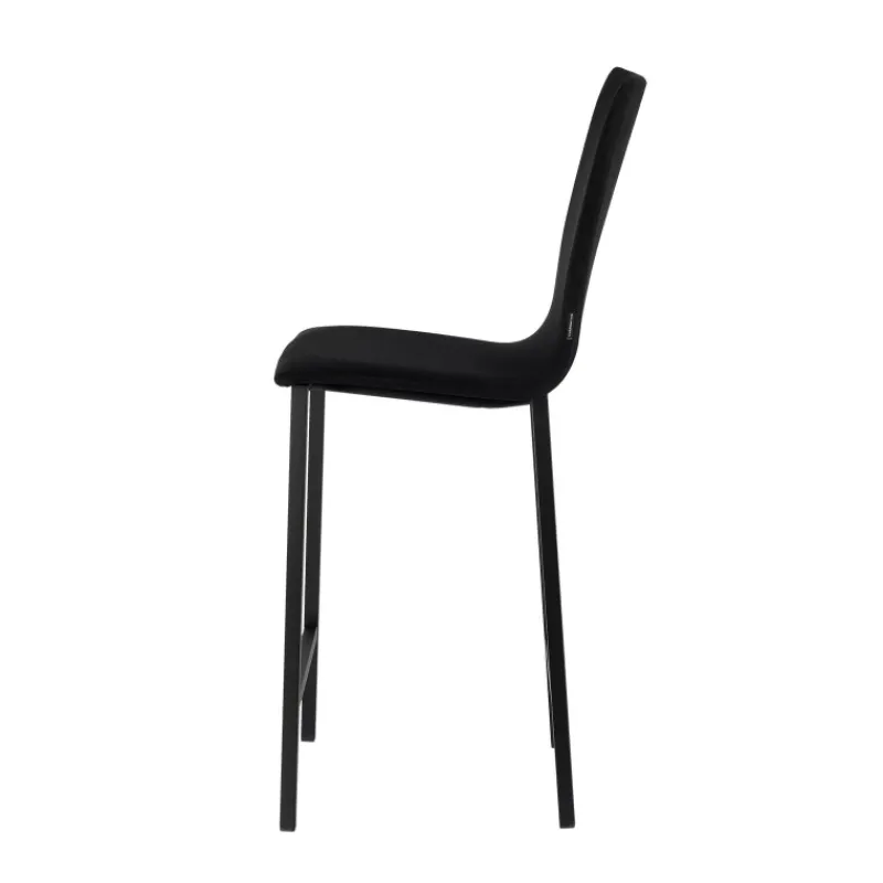 Mobliberica Koko ® Tabouret snack en tissu dossier haut* Tabouret Snack (assise +/- 65 Cm)|Tabouret De Bar (assise +/- 80 Cm)