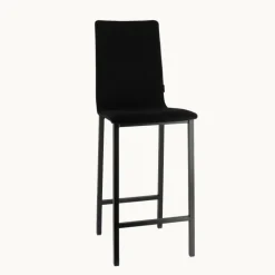 Mobliberica Koko ® Tabouret snack en tissu dossier haut* Tabouret Snack (assise +/- 65 Cm)|Tabouret De Bar (assise +/- 80 Cm)