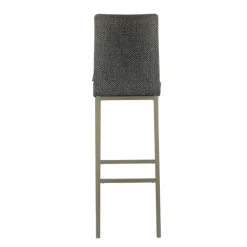Mobliberica Koko ® Tabouret de bar dossier haut en tissu* Tabouret De Bar (assise +/- 80 Cm)
