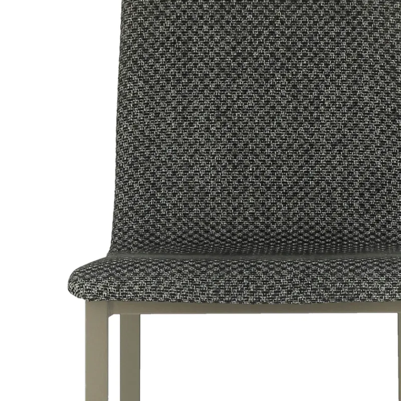 Mobliberica Koko ® Tabouret de bar dossier haut en tissu* Tabouret De Bar (assise +/- 80 Cm)