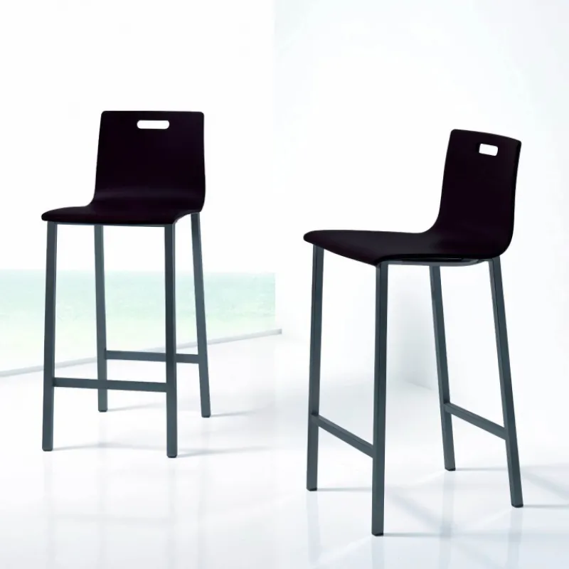 Mobliberica Koko Tabouret snack ® dossier bas en bois* Tabouret Snack (assise +/- 65 Cm)|Tabouret De Bar (assise +/- 80 Cm)