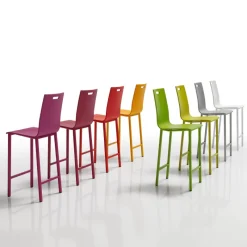 Mobliberica Koko Tabouret snack ® dossier bas en bois* Tabouret Snack (assise +/- 65 Cm)|Tabouret De Bar (assise +/- 80 Cm)