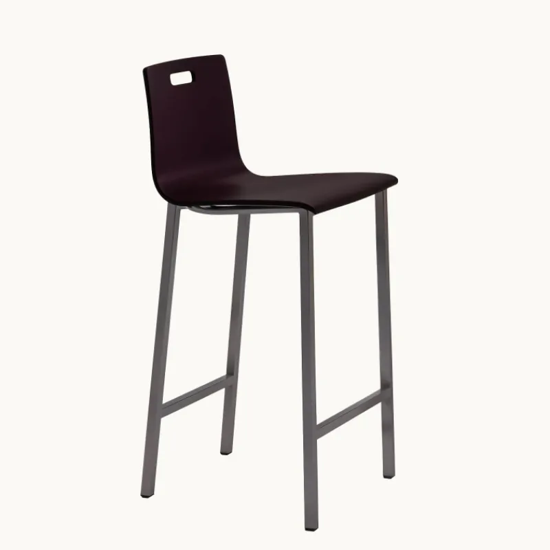 Mobliberica Koko Tabouret snack ® dossier bas en bois* Tabouret Snack (assise +/- 65 Cm)|Tabouret De Bar (assise +/- 80 Cm)