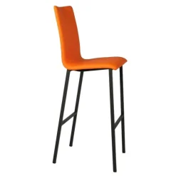 Mobliberica Koko Tabouret snack ® rembourré dossier haut en simili* Tabouret Snack (assise +/- 65 Cm)|Tabouret De Bar (assise +/- 80 Cm)