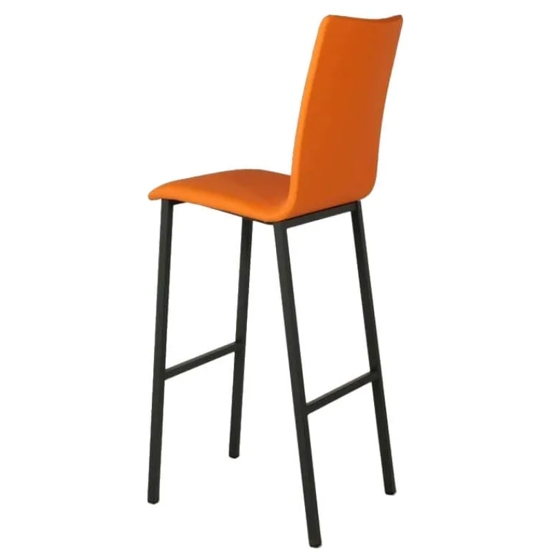Mobliberica Koko Tabouret snack ® rembourré dossier haut en simili* Tabouret Snack (assise +/- 65 Cm)|Tabouret De Bar (assise +/- 80 Cm)