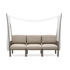 Komodo ombra 3 Canapé de jardin 3 places avec voile d'ombrage fabriqué en Italie* Fauteuil De Jardin